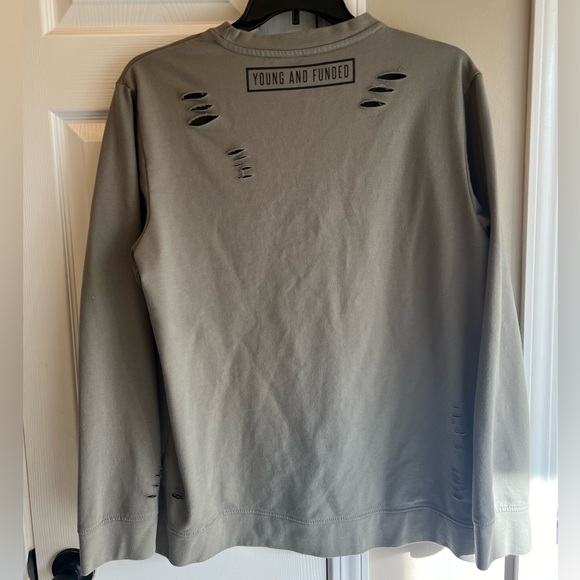 Men’s distressed sweatshirt size XXL - Picture 5 of 7